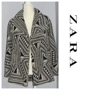 Zara Jackets & Coats - Zara printed lapel wool coat Zara Jackets & Coats - Zara printed lapel wool coat